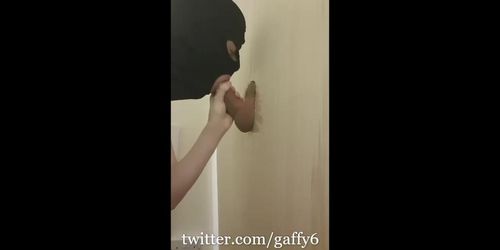 straight guy tricked into gloryhole blowjob