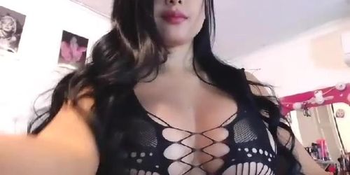 Colombian goddesss in black lingerie (Dayana Perez Sosa)