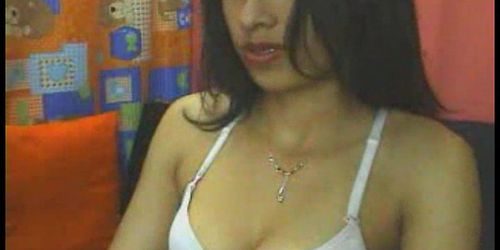 Latina tiener hottie op webcam