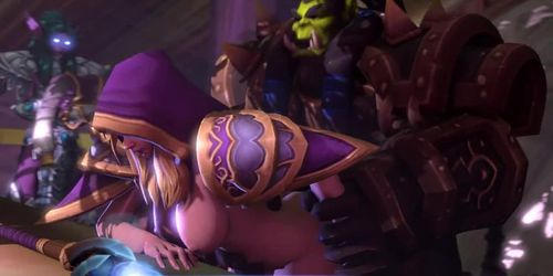 Jaina Wanted Peace, But Thrall Needs Rough Sex World Of Warcraft Looped Version 3D Anim Sound