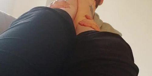 Foot Worship with client