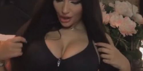 Huge Boobs Babe Rides And Sucks Her Dildo