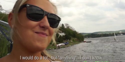 MOFOS - Squirting hugetitted pulled eurobabe drilled outdoors