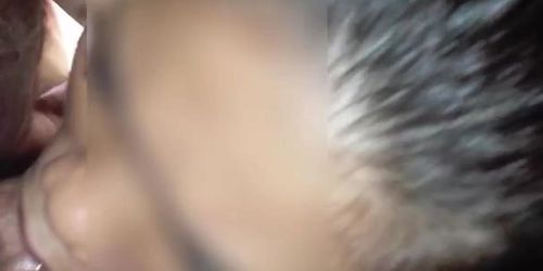 Little asian Whore throat training