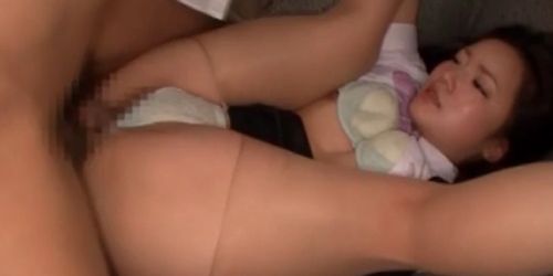 Asiático adolescente cutie clavado en algunos consigue boca jizzed