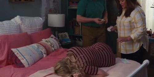 Tickle scene Meg Donnelly from American Housewives