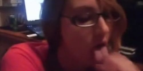 wild horny girl with glasses know how to fucks her man (amateur )