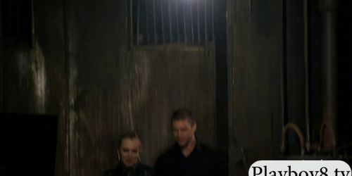 Sexy women hot foursome in the jailcell