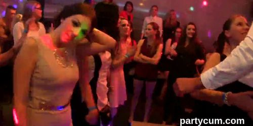 Foxy girls get totally wild and undressed at hardcore party