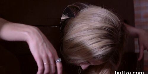 Fantastic slender sweetie gets her narrowed twat and small anal pounded