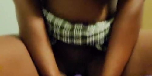 Hard Ride - First Time Using Dildo Bouncy Ball