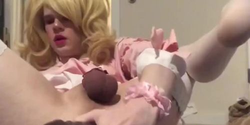 Sissy princess has painful ruined orgasm after triple penetration - Tnaflix.com