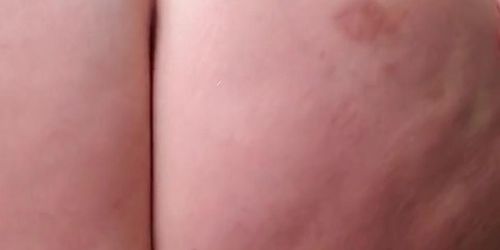 Big ass pawg bounces on big dildo and squirts  POV yummy cake