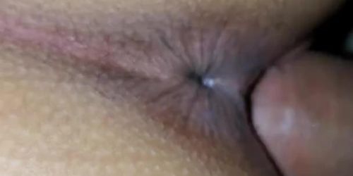 Close Up entering girlfriends creamy pussy (amateur )