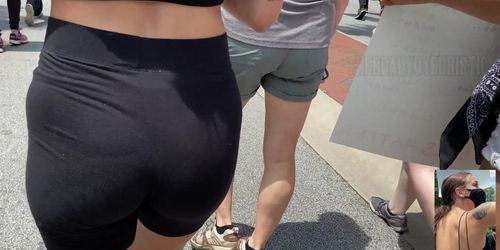 Candid 4k - Wobbly Ass in Black Yogas With VTL - Tnaflix.com