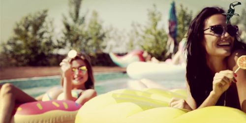 Ibiza Pool Party Bikini Girls - Music Compilation 4K