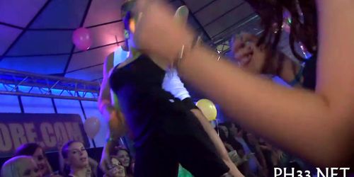 Leaking pussy on the dance floor - video 18