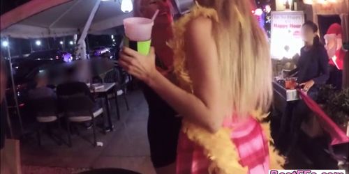 Hottie ladies sucks and fucks dicks after partying