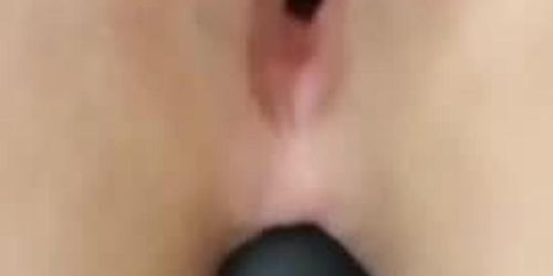 Close up anal vibrator