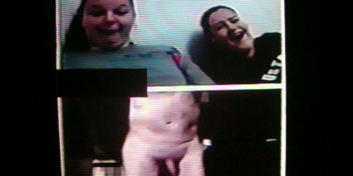 CFNM gets 2 fat girls in a frenzy for my ass WITH SOUND (Fetish Fatale)