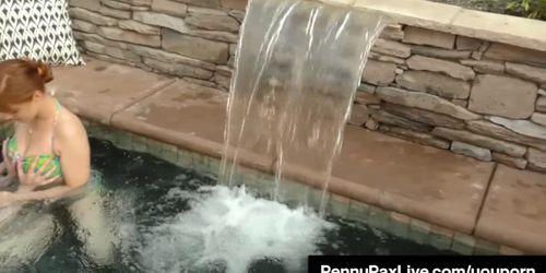 Horny Penny Pax Cums On Anna DeVille's Face In The Hot Tub! (Deville )