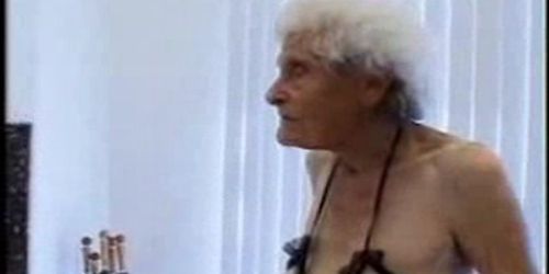 Old slut 84 years old still loves young cock