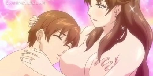 Busty hentai sex bomb gets wet pussy licked good