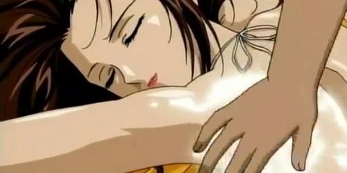 Anime sex slave in ropes pussy drilled rough in group