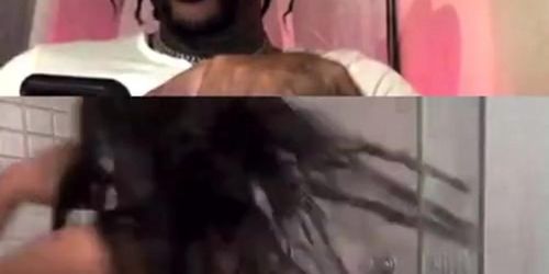 WHITE GIRL GROUPIE PUTS ON A SHOW FOR RAPPER GOLD GAD ON INSTAGRAM LIVE