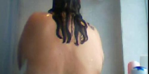 sizzling and hot body fat bitch on bath showing her