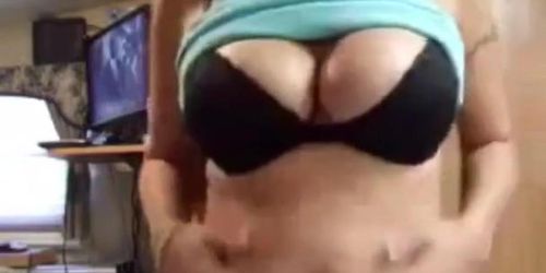 Sexy girl chubby belly play