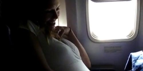 slut cums at 30k feet - video 1