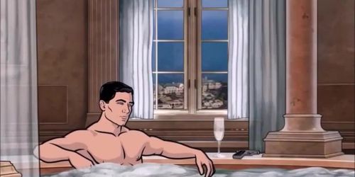 BLOWJOB UNDERWATER CARTOON - under water blowjob erotic-cartoon ARCHER 01 - bathroom wife fellatio