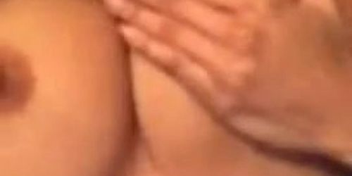 Teen playing with pussy and boobs