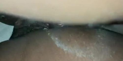  Ebony pussy so tight almost pulled my condom off 