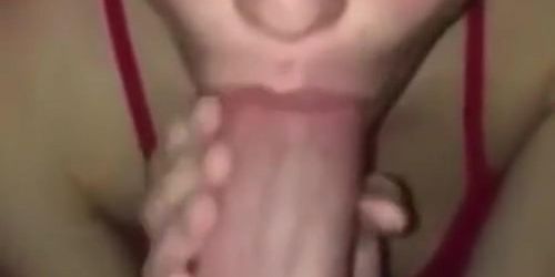 My Neighbor loves coming over to suck my cock while her mans not around