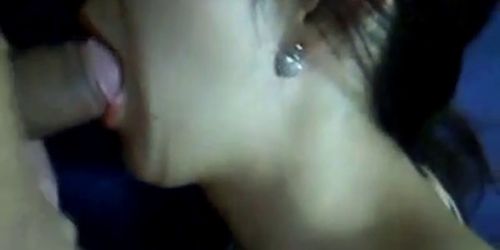 Asian woman blowjob and cum in mouth - video 1