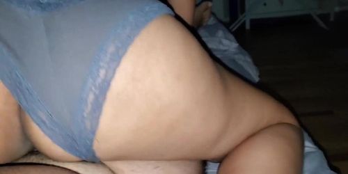 Mexican Wife Rides My Dick Reverse Cowgirl