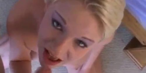 Cute blonde busty gf sloppy blowjob part5 - video 1