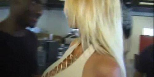 Blonde Joyce gangbanged by 10 men