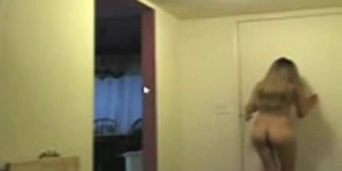 flashing to delivery pizza boy  - video 1