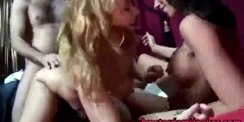 Dutch blonde hooker gets a cumshot