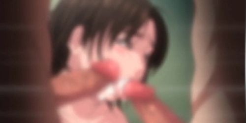 Lascive anime wife with huge tits