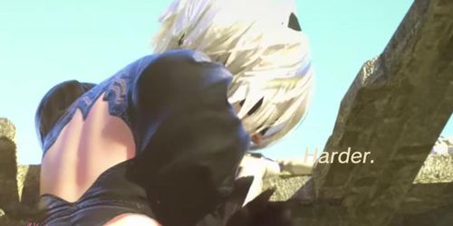 YoRHa 2B Ass Queen JOI Nier Automata BOOTY FOCUS 3D Anal SFM Anime Butt