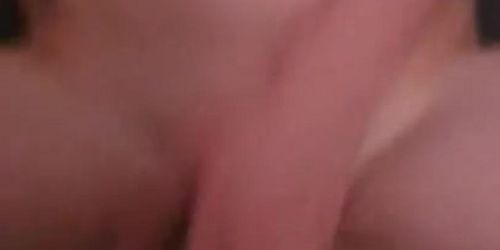 Riding a fans fat dick in my asshole until I orgasm and he gums in my ass