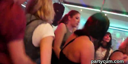 Naughty teens get totally mad and naked at hardcore party