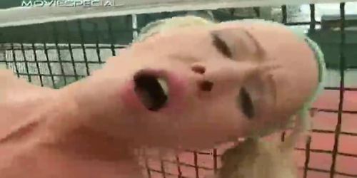 Blond teen gets huge dildo part2 - video 8