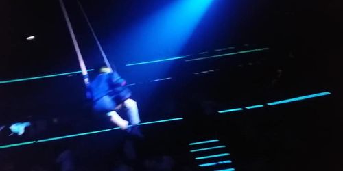 Red dress upskirt in cocobong