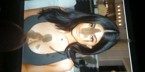 Kylie Jenner facial cumshot (cum tribute) 