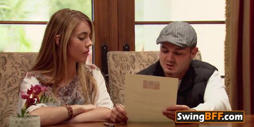 Swingers give each other permission to bang with other couples